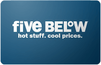 Discount Five Below Gift Card