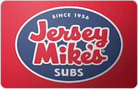 Discount Jersey Mike's Subs Gift Card