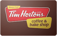 Discount Tim Hortons Gift Card